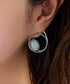 カラーアクリル+フープピアス